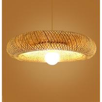 Luzes de vime Chandelier Rattan Art para casa 40cm