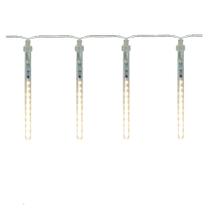 Luzes Decorativas Com 15 Tubos LED Chuva Meteoro Branco Quente 6m 220v Luzes Decorativas Com 15 Tubos LED Chuva Meteoro Branco Quente 6m 220v