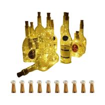 Luzes Decorativas De Fada Para Garrafa De Vinho Mini De Cortiça Com 20 LEDs Branco Quente, Fio De Luzes Decorativas De Fada Para Garrafa De Vinho Mini De Cortiça Com 20 LEDs Branco Quente, Fio De