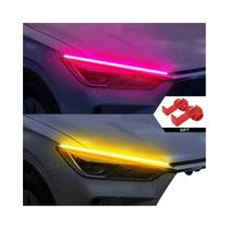 Luzes DRL de LED Flexíveis para Carro (2 Unidades) - À Prova D'Água - Branco e Vermelho