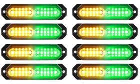 Luzes estroboscópicas ASPL Sync Ultra Slim 12 LED para caminhões x8
