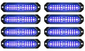 Luzes estroboscópicas ASPL Ultra Slim 12 LED para caminhão (azul)