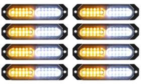 Luzes estroboscópicas ASPL Ultra Slim 12 LED para caminhões (vermelhas)