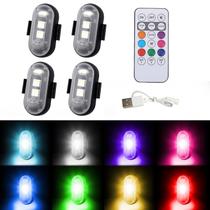 Luzes Estroboscópicas LED LOHUWO - Sem Fio, 8 Cores, com Controle Remoto (4 Unidades) Luzes Estroboscópicas LED LOHUWO - Sem Fio, 8 Cores, com Controle Remoto (4 Unidades)