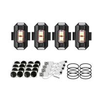 Luzes Estroboscópicas LED Universais De 7 Cores Para Motocicletas, Carregamento USB, Indicador De