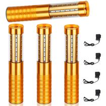 Luzes estroboscópicas LED ZSSXOLED recarregáveis 4 peças douradas