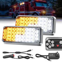 Luzes estroboscópicas Nilight 42LED âmbar branco sem fio 12V 24V