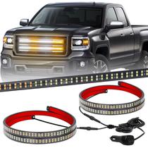 Luzes estroboscópicas Truck Grill XRIDONSEN 24 polegadas 288 LED, 2 unidades