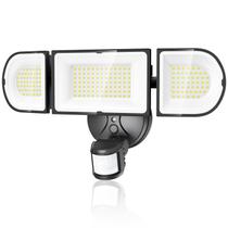 Luzes externas com sensor de movimento Olafus 180W 18000lm pretas