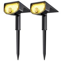 Luzes externas com sensor de movimento solar AloftSun 30 LED, pacote com 2