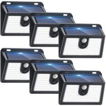 Luzes externas com sensor de movimento solar CLAONER, pacote com 6, IP65