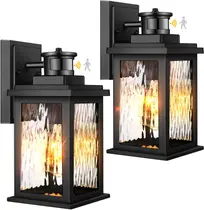 Luzes externas com sensor de movimento VIANIS, pacote com 2 unidades, impermeáveis