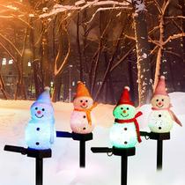 Luzes externas impermeáveis Solar Snowman Yard Stakes MLKNK Luzes externas impermeáveis Solar Snowman Yard Stakes MLKNK
