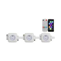 Luzes Externas Inteligentes RGB 150ft IP67 À Prova d'Água, Luzes LED Permanentes Para Decoração De