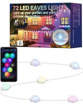Luzes Externas LED RGBIC DELITOR - 11 Pés - 72 LEDs