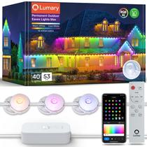 Luzes externas Lumary 16m 40 LED RGB Waterproof Smart Luzes externas Lumary 16m 40 LED RGB Waterproof Smart