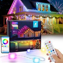 Luzes Externas MGYIF RGBIC LED 150 pés com controle por app/controle remoto Luzes Externas MGYIF RGBIC LED 150 pés com controle por app/controle remoto
