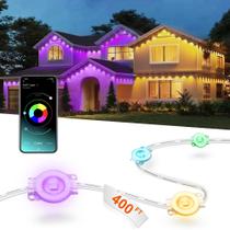 Luzes externas Nexillumi 400 pés RGB com controle remoto IP67 Luzes externas Nexillumi 400 pés RGB com controle remoto IP67