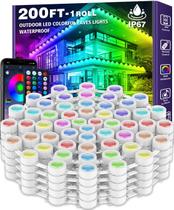 Luzes externas SINLEY 200FT RGB Eaves Lights IP67 Waterproof Luzes externas SINLEY 200FT RGB Eaves Lights IP67 Waterproof