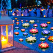 Luzes flutuantes Liliful Lotus (24 unidades) Luzes flutuantes Liliful Lotus (24 unidades)