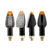 Luzes Indicadoras Universais De 15 LEDs Para Motocicleta, Pisca-Pisca Âmbar Estilo Escama De Peixe