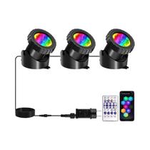 Luzes LED À Prova d'Água IP68 Para Fonte, Lago E Paisagismo - Holofotes De 2, 3, 8 E 10 Luzes Para Luzes LED À Prova d'Água IP68 Para Fonte, Lago E Paisagismo - Holofotes De 2, 3, 8 E 10 Luzes Para