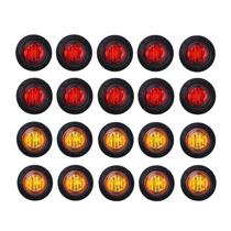 Luzes LED Clearance Bullet Side Marker Lights TMH 10 unidades (pacote 20)