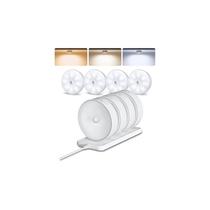 Luzes LED com sensor de movimento para armário EZVALO, kit com 8 unidades, recarregáveis Luzes LED com sensor de movimento para armário EZVALO, kit com 8 unidades, recarregáveis