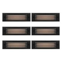 Luzes LED de degrau GOLED de baixa tensão 4W 12V pretas (pacote com 6)