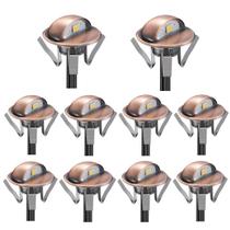 Luzes LED de escada FVTLED, pacote de 6, bronze vermelho de baixa tensão