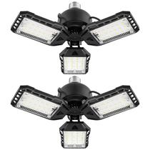 Luzes LED de garagem Aoretic 80W 8000LM 6500K, pacote com 2 unidades E26/E27