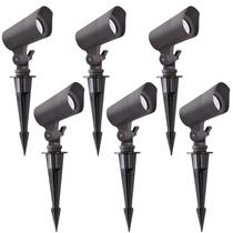 Luzes LED de paisagem E ENERGETIC 12V 3000K, pacote com 6