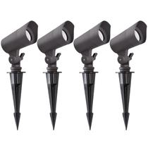 Luzes LED de paisagem E ILUMINAÇÃO ENERGÉTICA 12 V, branco quente, 4 W, pacote com 4