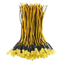 Luzes LED EDGELEC 5 mm amarelas piscando 12 V (pacote com 50)