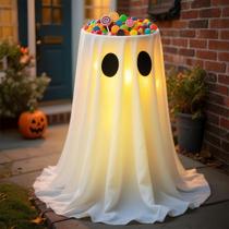 Luzes LED Halloween Ghost Candy Bowl LinkCute alimentadas por USB