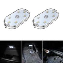 Luzes LED internas para carro Zosppei recarregáveis por USB, branco Luzes LED internas para carro Zosppei recarregáveis por USB, branco