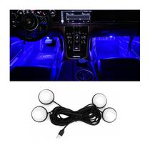 Luzes LED para interiores de automóveis BESULEN Automotive Ambient Neon Blue