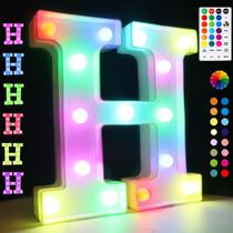 Luzes LED para letreiros OYCBUZO Colorful H com controle remoto Luzes LED para letreiros OYCBUZO Colorful H com controle remoto