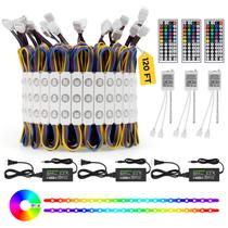 Luzes LED para vitrine Dyna-Living 120 pés RGB à prova dágua Luzes LED para vitrine Dyna-Living 120 pés RGB à prova dágua