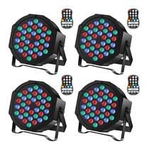 Luzes LED recarregáveis sem fio UKing Par Can Lights RGB 36W, pacote com 4