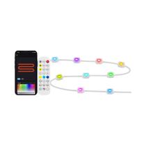 Luzes LED RGBIC Inteligentes Para Exterior 20M Com Controle Remoto via App, Decoração De Natal Com Luzes LED RGBIC Inteligentes Para Exterior 20M Com Controle Remoto via App, Decoração De Natal Com