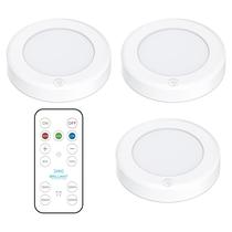 Luzes LED sem fio Puck Lights Brilliant Evolution, pacote com 3