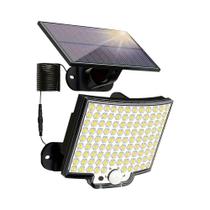 Luzes LED Solares À Prova d'Água Para Exteriores Com Sensor De Movimento, Luminária De Parede Com