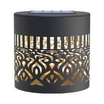 Luzes LED Solares Mandala Para Exteriores, Luzes De Parede E Cerca Para Jardins, Gramados,