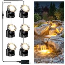 Luzes LED subaquáticas para lago com 6 cabeças à prova dágua POPOSOAP Luzes LED subaquáticas para lago com 6 cabeças à prova dágua POPOSOAP