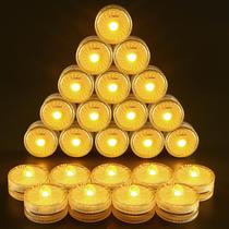 Luzes LED submersíveis HL Yellow Waterproof 24 unidades com baterias