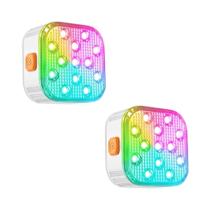 Luzes LED Submersíveis Que Mudam De Cor Recarregáveis 200FT Controle Remoto Com Temporizador Para