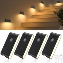 Luzes noturnas com sensor de movimento WILLED Stair Lights Indoor, pacote com 4