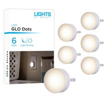 Luzes Noturnas GLO Dots LED Sensor Luz Noturna 6 Unidades Luzes Noturnas GLO Dots LED Sensor Luz Noturna 6 Unidades
