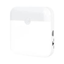 Luzes Noturnas LED Com Sensor De Movimento Recarregáveis Por USB, Lâmpada De Parede Sem Fio Para